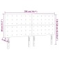 vidaXL Testiera 4 pz Tortora 100x5x78/88 cm in Tessuto vidaXL Testiera 4 pz Tortora 100x5x78/88 cm in Tessuto
