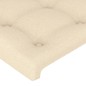 vidaXL Testiera ad Orecchio Crema 83x23x118/128 cm in Tessuto vidaXL Testiera ad Orecchio Crema 83x23x118/128 cm in Tessuto