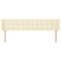 vidaXL Testiera ad Orecchio Crema 183x16x78/88 cm in Similpelle vidaXL Testiera ad Orecchio Crema 183x16x78/88 cm in Similpelle