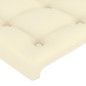 vidaXL Testiera ad Orecchio Crema 183x16x78/88 cm in Similpelle vidaXL Testiera ad Orecchio Crema 183x16x78/88 cm in Similpelle