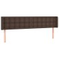 vidaXL Testiera ad Orecchio Marrone 203x16x78/88 cm in Similpelle vidaXL Testiera ad Orecchio Marrone 203x16x78/88 cm in Similpelle