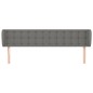 vidaXL Testiera ad Orecchio Grigio Scuro 163x16x78/88 cm in Tessuto vidaXL Testiera ad Orecchio Grigio Scuro 163x16x78/88 cm in Tessuto
