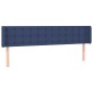 vidaXL Testiera ad Orecchio Blu 163x16x78/88cm in Tessuto vidaXL Testiera ad Orecchio Blu 163x16x78/88cm in Tessuto