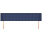 vidaXL Testiera ad Orecchio Blu 163x16x78/88cm in Tessuto vidaXL Testiera ad Orecchio Blu 163x16x78/88cm in Tessuto