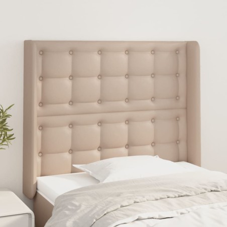 vidaXL Testiera ad Orecchio Cappuccino 93x16x118/128 cm in Similpelle