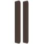 vidaXL Testiera ad Orecchio Marrone 93x16x118/128 cm in Similpelle