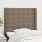 vidaXL Testiera ad Orecchio Tortora 83x16x118/128 cm in Tessuto