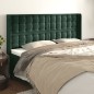 vidaXL Testiera ad Orecchio Verde Scuro 183x16x118/128 cm in Velluto vidaXL Testiera ad Orecchio Verde Scuro 183x16x118/128 cm in Velluto
