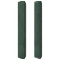 vidaXL Testiera ad Orecchio Verde Scuro 183x16x118/128 cm in Velluto vidaXL Testiera ad Orecchio Verde Scuro 183x16x118/128 cm in Velluto