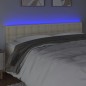 vidaXL Testiera Crema a LED 180x5x78/88 cm in Similpelle vidaXL Testiera Crema a LED 180x5x78/88 cm in Similpelle
