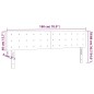 vidaXL Testiera Crema a LED 180x5x78/88 cm in Similpelle vidaXL Testiera Crema a LED 180x5x78/88 cm in Similpelle