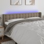 vidaXL Testiera a LED Tortora 163x16x78/88 cm in Tessuto vidaXL Testiera a LED Tortora 163x16x78/88 cm in Tessuto