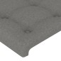 vidaXL Giroletto senza Materasso Grigio Scuro 100x200 cm Tessuto