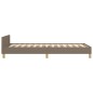 vidaXL Giroletto senza Materasso Tortora 90x200 cm Tessuto vidaXL Giroletto senza Materasso Tortora 90x200 cm Tessuto