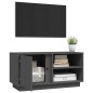 Mobile Porta TV Grigio 80x35x40,5 cm in Legno Massello di Pino Mobile Porta TV Grigio 80x35x40,5 cm in Legno Massello di Pino