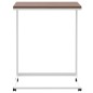 Tavolino con Ruote Bianco 55x35x70 cm in Legno Multistrato Tavolino con Ruote Bianco 55x35x70 cm in Legno Multistrato