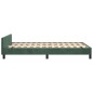 vidaXL Giroletto con Testiera Verde Scuro 120x200 cm in Velluto vidaXL Giroletto con Testiera Verde Scuro 120x200 cm in Velluto