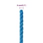 Corda da Lavoro Blu 8 mm 25 m in Polipropilene