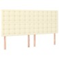 vidaXL Giroletto a Molle con Materasso e LED Crema 180x200 cm vidaXL Giroletto a Molle con Materasso e LED Crema 180x200 cm