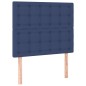 vidaXL Giroletto a Molle con Materasso Blu 120x200 cm in Tessuto