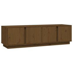 Mobile Porta TV Miele 140x40x40 cm in Legno Massello di Pino