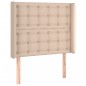 vidaXL Giroletto Molle Materasso e LED Cappuccino 100x200cm Similpelle vidaXL Giroletto Molle Materasso e LED Cappuccino 100x200cm Similpelle