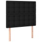 vidaXL Letto a Molle con Materasso e LED Nero 80x200 cm in Tessuto vidaXL Letto a Molle con Materasso e LED Nero 80x200 cm in Tessuto