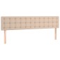 vidaXL Giroletto a Molle con Materasso Cappuccino 200x200cm Similpelle