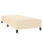 vidaXL Giroletto a Molle con Materasso Crema 90x200 cm inTessuto