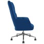 vidaXL Poltrona Relax Blu in Velluto vidaXL Poltrona Relax Blu in Velluto