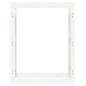Portalegna Bianco 80x25x100 cm in Legno Massello di Pino Portalegna Bianco 80x25x100 cm in Legno Massello di Pino