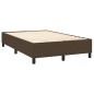 vidaXL Letto a Molle Materasso e LED Marrone Scuro 120x200 cm Tessuto vidaXL Letto a Molle Materasso e LED Marrone Scuro 120x200 cm Tessuto
