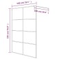 vidaXL Parete Doccia Walk in Nera 140x195cm Vetro Semi Smerigliato ESG vidaXL Parete Doccia Walk in Nera 140x195cm Vetro Semi Smerigliato ESG