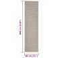 Tappeto in Sisal Naturale 80x300 cm Sabbia Tappeto in Sisal Naturale 80x300 cm Sabbia