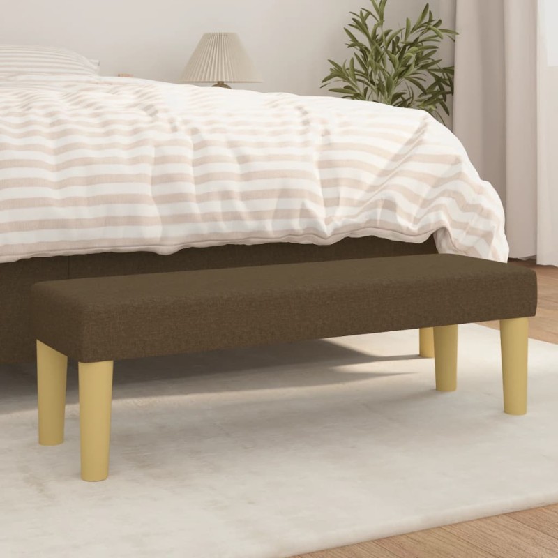 Panca Marrone Scuro 100x30x30 cm in Tessuto Panca Marrone Scuro 100x30x30 cm in Tessuto