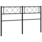 vidaXL Testiera in Metallo Nero 150 cm vidaXL Testiera in Metallo Nero 150 cm