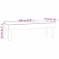 Panca Marrone Scuro 100x30x30 cm in Tessuto Panca Marrone Scuro 100x30x30 cm in Tessuto