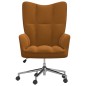 vidaXL Poltrona Relax Marrone in Velluto vidaXL Poltrona Relax Marrone in Velluto