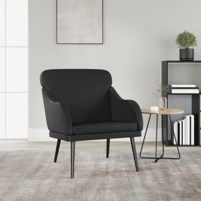 vidaXL Poltrona Nera 63x76x80 cm Similpelle vidaXL Poltrona Nera 63x76x80 cm Similpelle