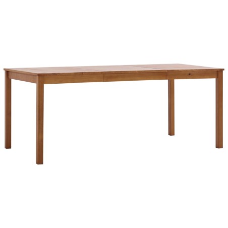 vidaXL Set da Pranzo 9 pz in Legno di Pino Marrone Miele