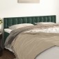 vidaXL Testiere 2 pz Verde Scuro 100x5x78/88 cm in Velluto vidaXL Testiere 2 pz Verde Scuro 100x5x78/88 cm in Velluto