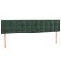 vidaXL Testiere 2 pz Verde Scuro 100x5x78/88 cm in Velluto vidaXL Testiere 2 pz Verde Scuro 100x5x78/88 cm in Velluto