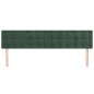 vidaXL Testiere 2 pz Verde Scuro 100x5x78/88 cm in Velluto vidaXL Testiere 2 pz Verde Scuro 100x5x78/88 cm in Velluto