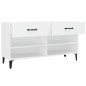 Scarpiera Bianca 102x35x55 cm in Legno Multistrato