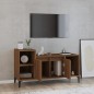 Mobile TV Rovere Marrone 100x35x55 cm in Legno Multistrato Mobile TV Rovere Marrone 100x35x55 cm in Legno Multistrato