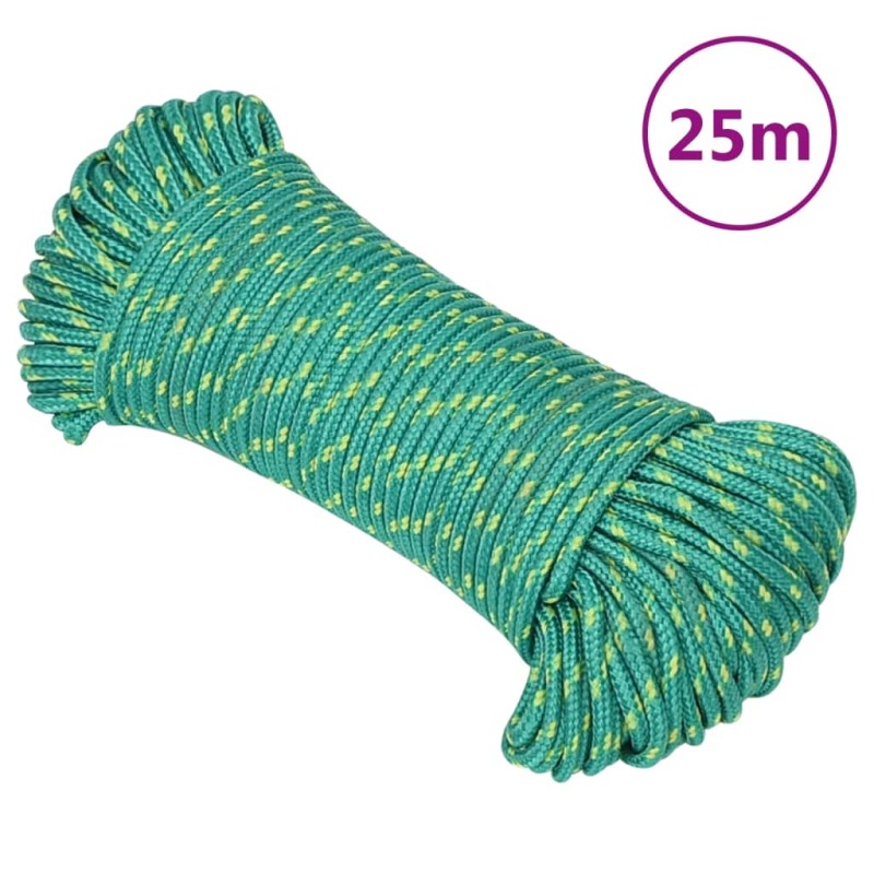 Corda Nautica Verde 5 mm 25 m in Polipropilene Corda Nautica Verde 5 mm 25 m in Polipropilene