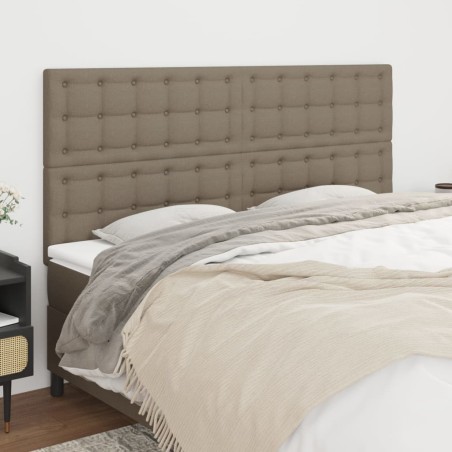 vidaXL Testiere 4 pz Tortora 80x5x78/88 cm in Tessuto