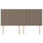 vidaXL Testiere 4 pz Tortora 80x5x78/88 cm in Tessuto vidaXL Testiere 4 pz Tortora 80x5x78/88 cm in Tessuto