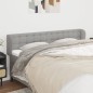 vidaXL Testiera ad Orecchio Grigio Chiaro 163x23x78/88 cm in Tessuto vidaXL Testiera ad Orecchio Grigio Chiaro 163x23x78/88 cm in Tessuto
