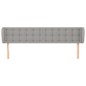 vidaXL Testiera ad Orecchio Grigio Chiaro 163x23x78/88 cm in Tessuto vidaXL Testiera ad Orecchio Grigio Chiaro 163x23x78/88 cm in Tessuto
